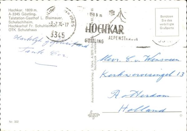 Goestling Ybbs Hochkar mit Talstation-Gasthof L.Blaima – Bild 2