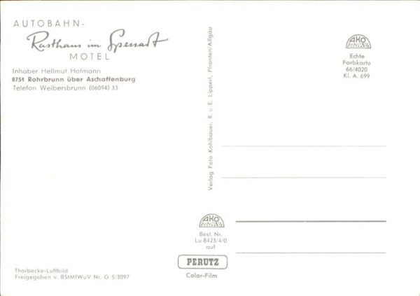 Rohrbrunn Autobahn-Rasthaus im Spessart Motel – Bild 2