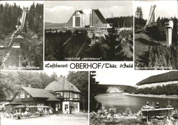Oberhof Thueringen Obere Schweizerhütte u.Schanze am Renns