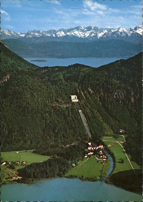 Walchensee mit Walchenseekraftwerk