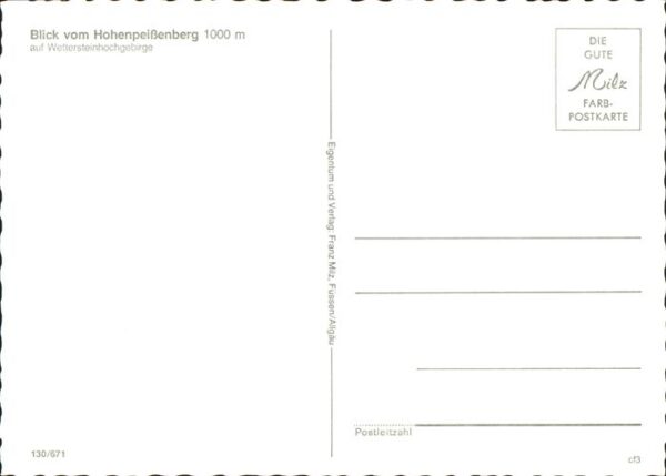 Hohenpeissenberg Blick auf Wettersteinhochgebirge – Bild 2