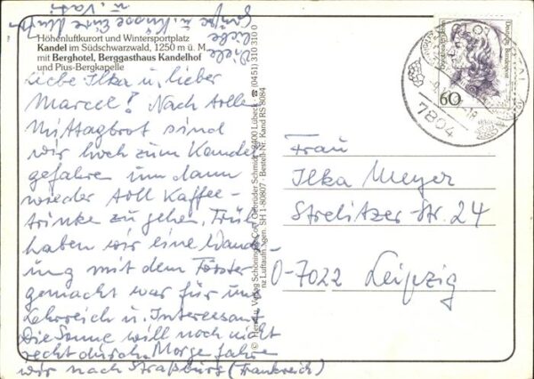 Kandel Waldkirch Breisgau mit Berggasthaus Kandelhof – Bild 2