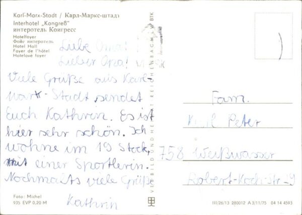 Karl-Marx-Stadt --- – Bild 2