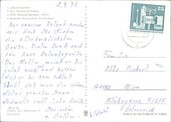 Auersberg Wildenthal mit Umgebung u.Berhotel Auersberg – Bild 2