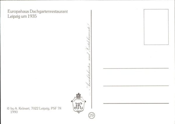 Leipzig Europahaus (Dachgartenrestaurant) – Bild 2