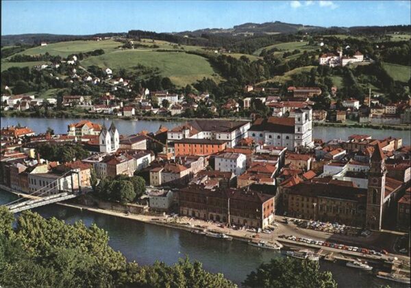 Passau Blick vom Oberhaus