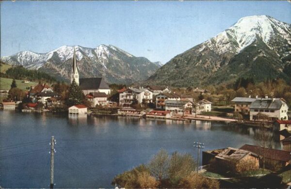 Egern Tegernsee Panorame mit Wallberg