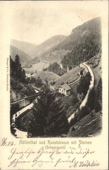 Hoellental Schwarzwald mit Hotel Sternen