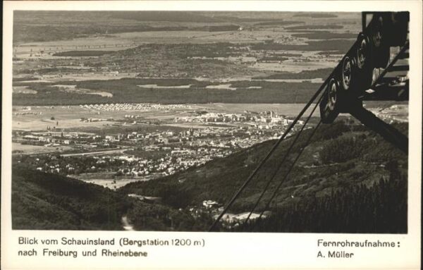 Freiburg Breisgau Blick vom Schauinsland