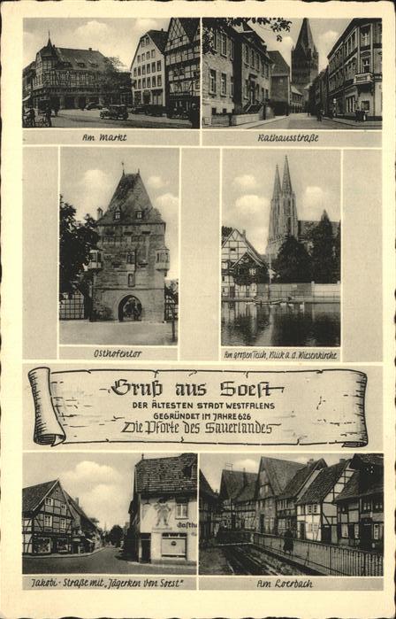 Soest Arnsberg Markt Rathausstr Osthofentor Gr Teich W