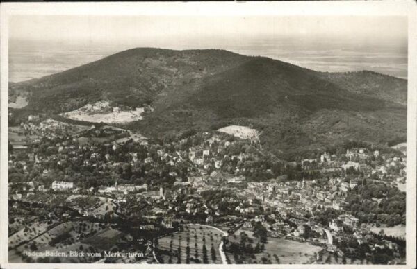 Baden-Baden Panorama vom Merkurturm
