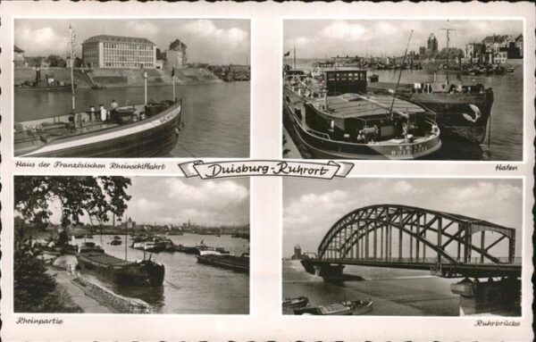 Duisburg Ruhr Haus der franz Rheinschiffahrt Hafen Rh