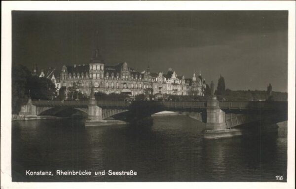 Konstanz Bodensee Rheinbrücke und Seestrasse