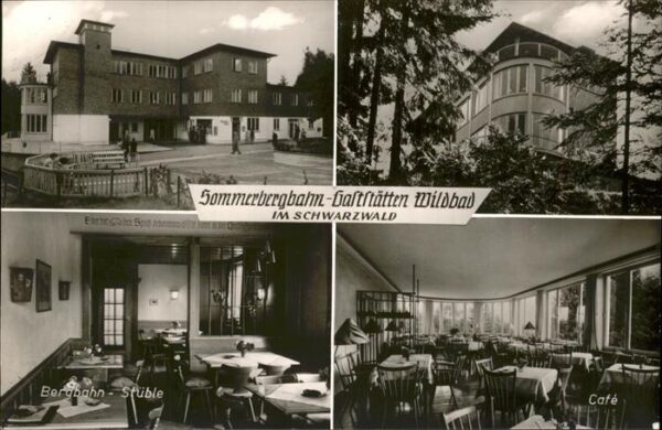 Wildbad Schwarzwald Sommerberg Gaststätten Bergbahnstüble C