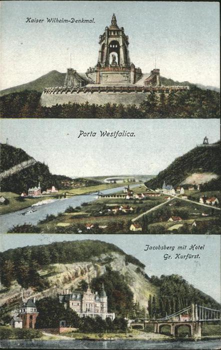 Porta Westfalica Kaiser Wilhelm Denkmal Panorama Jacobsb