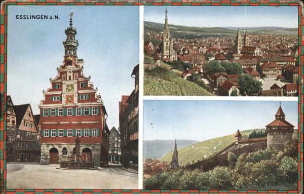 Esslingen Neckar Altes Rathaus Totalansicht Burg
