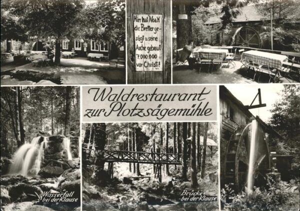 Loffenau Bad Herrenalb Waldrestaurant zur Plotzsägemühle Wasse