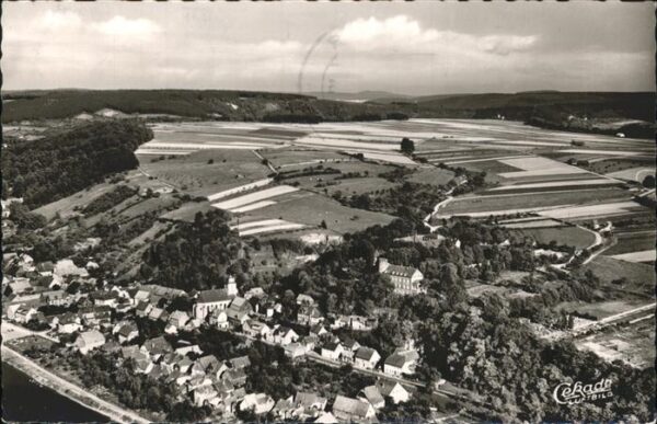 Herstelle Weser Fliegeraufnahme