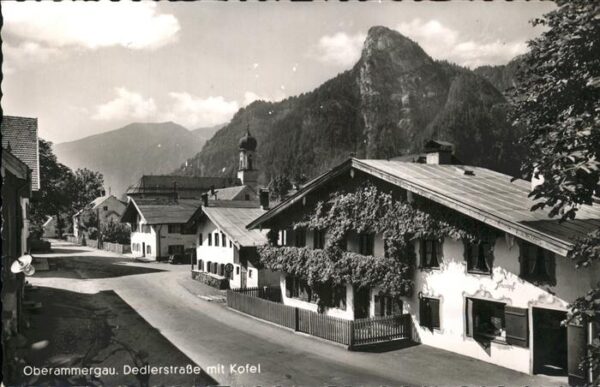 Oberammergau Dedlerstr mit Kofel
