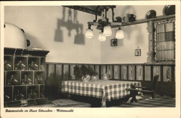 Mittenwald Bayern Bauernstube im Haus Schwaben