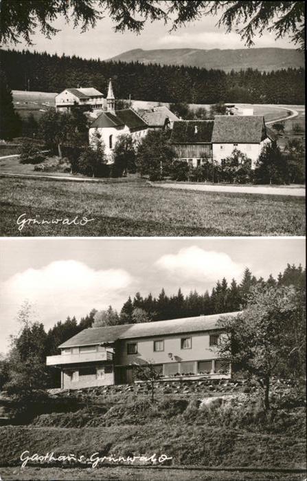 Gruenwald Lenzkirch Ortsblick Gasthaus Grünwald