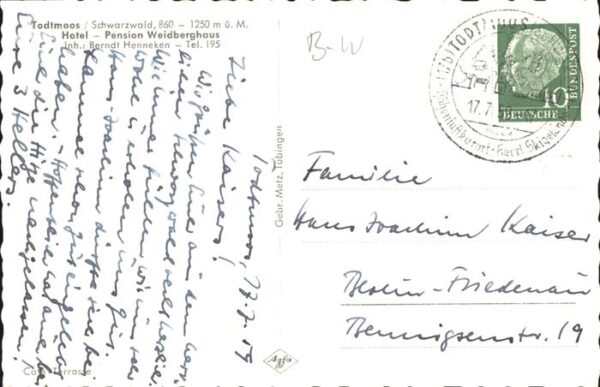 Todtmoos Hotel Pension Weidberghaus – Bild 2