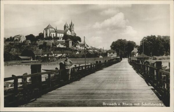 Breisach Rhein Schiffsbrücke Münster