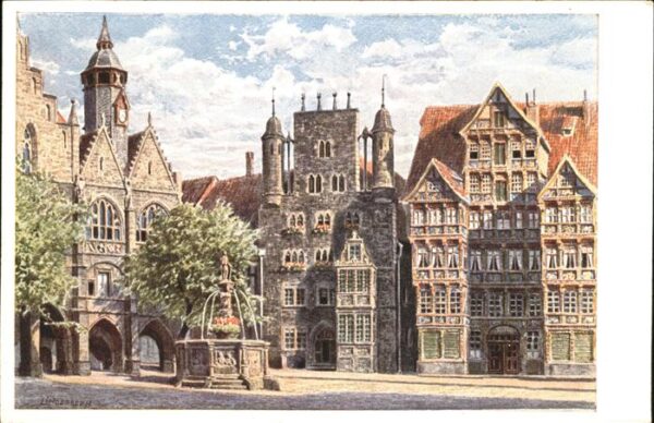 Hildesheim Marktplatz Gemälde