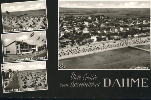 Dahme Ostseebad Fliegeraufnahme Strand Seebrücke Haus d