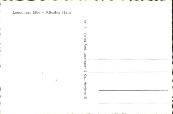 Lauenburg Elbe Ältestes Haus – Bild 2