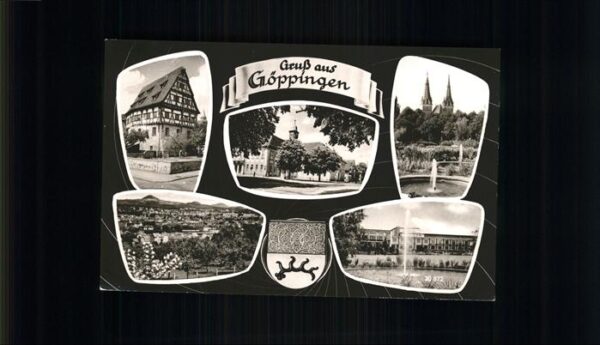 Goeppingen Panorama Ortsansichten Fachwerkhaus Kir
