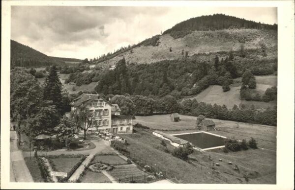 Wildbad Schwarzwald Strandbad Cafe Pension Grossmann
