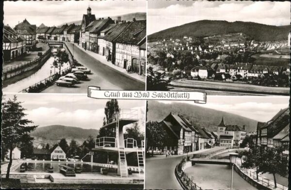 Bad Salzdetfurth Panorama Teilansichten Schwimmbad