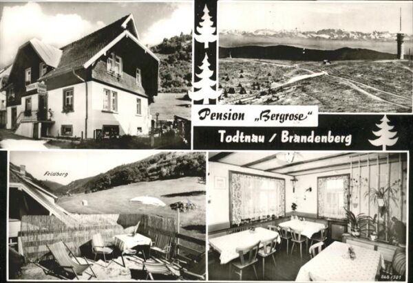Brandenberg Todtnau Pension Bergrose Panorama Feldberg
