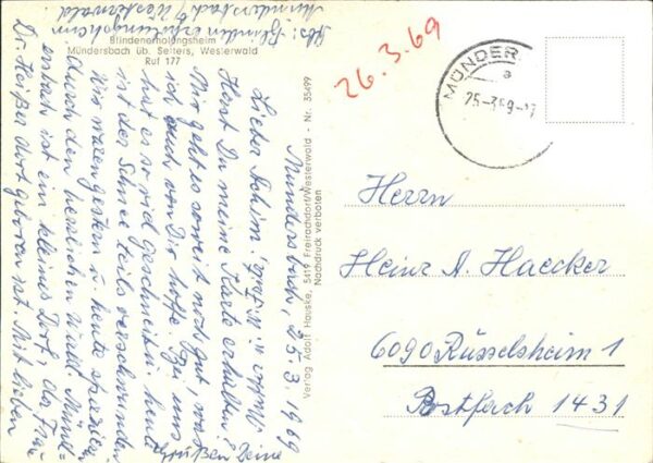 Muendersbach Blindenerholungsheim Schwimmbad – Bild 2