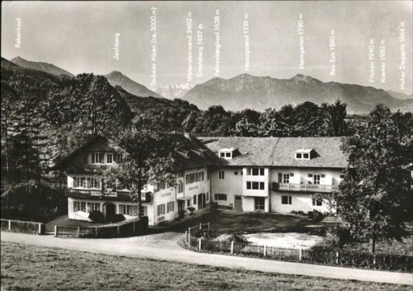 Bad Heilbrunn Kurpension Kronschnabel Alpenpanorama