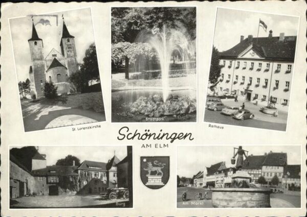 Schoeningen St Lorenzkirche Stadtpark Rathaus Burg