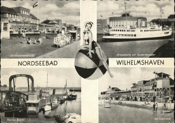 Wilhelmshaven Strandpromenade Strandhalle Bäderdampfe