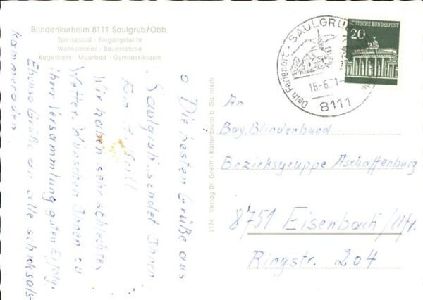 Saulgrub Blinden Kur und Erholungsheim Teilansic – Bild 2