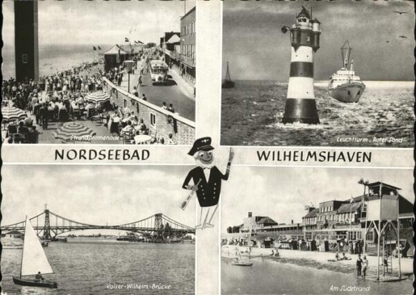 Wilhelmshaven Strandpromenade Leuchtturm Roter Sand K