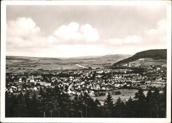 Hoexter Weser vom Räuscheberg Weserbergland Klinik