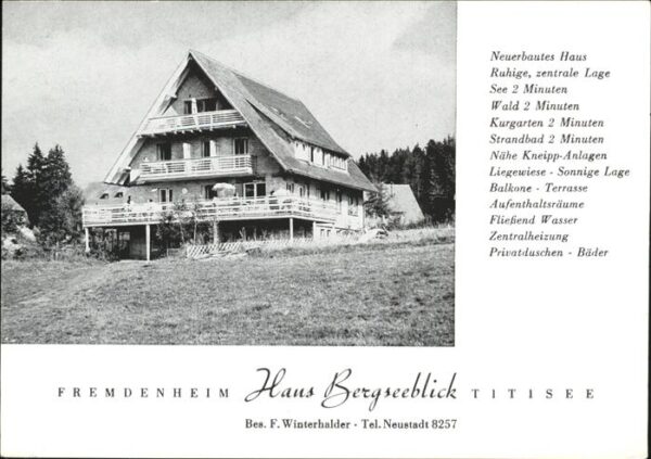 Titisee-Neustadt Haus Bergseeblick