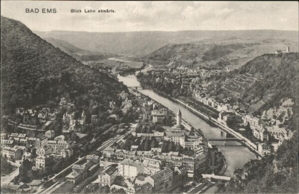 Bad Ems Blick Lahn abwärts