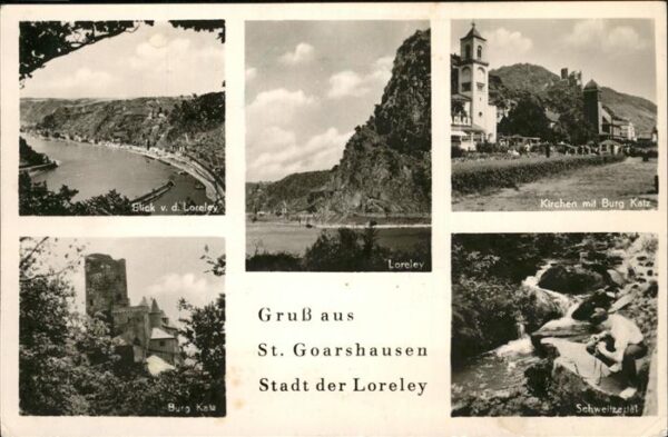 St Goarshausen Burg Katz Loreley