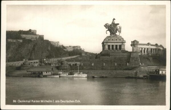 Koblenz Rhein Deutsches Eck Denkmal Kaiser Wilhelm