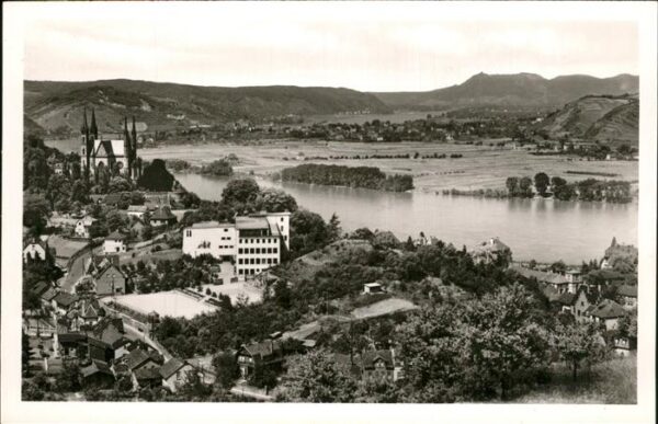Remagen Panorama mit Rhein Apolinariskirche