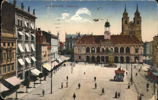 Magdeburg Altemarkt Strassenbahn