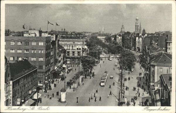 Hamburg St. Pauli Reeperbahn Strassenbahn