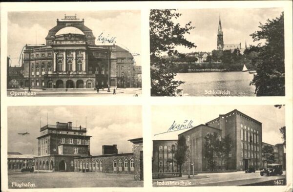Chemnitz Opernhaus Schlossteich Industrieschule