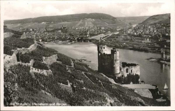 Bingen Rhein Ruine Ehrenfels Mäuseturm Rheinpanorama